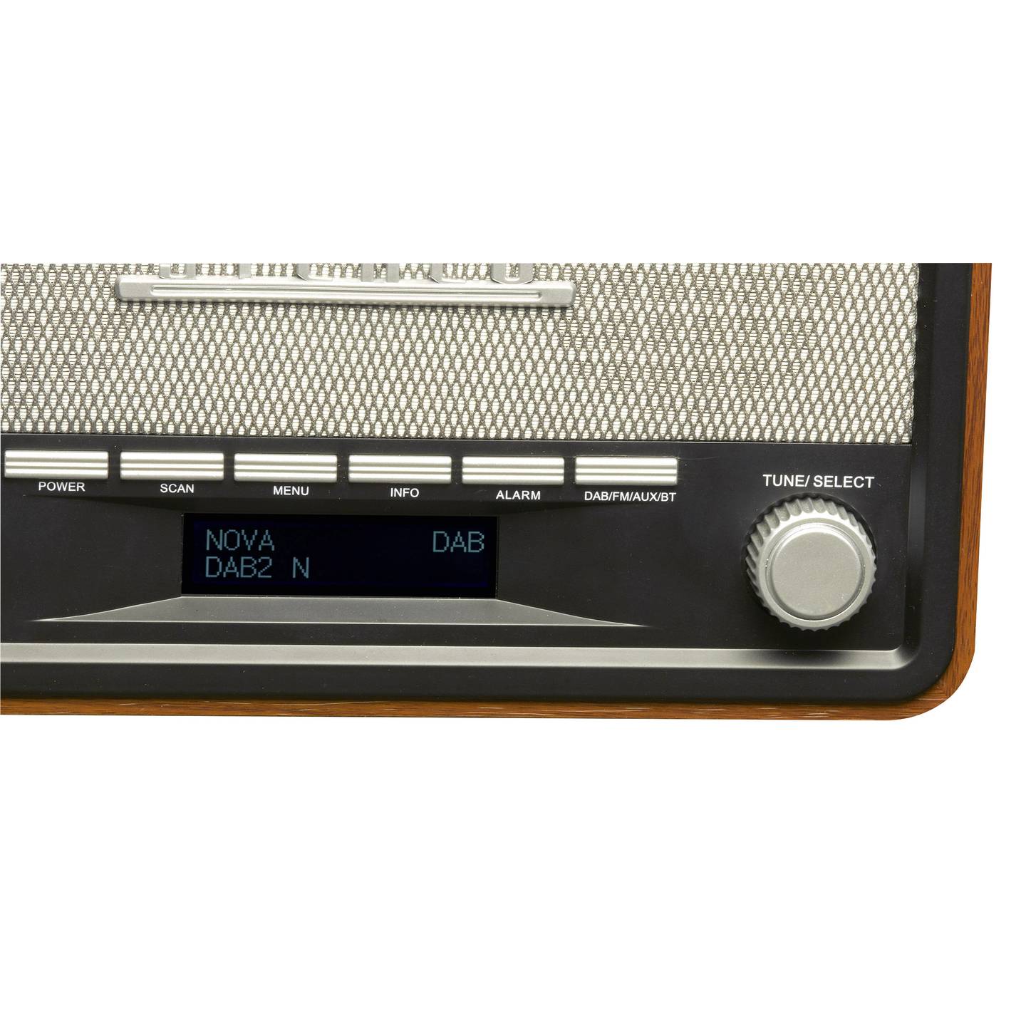 Denver DAB-18 Tischradio DAB+, UKW, AUX, Holz, Wecker integriert - 5706751035883