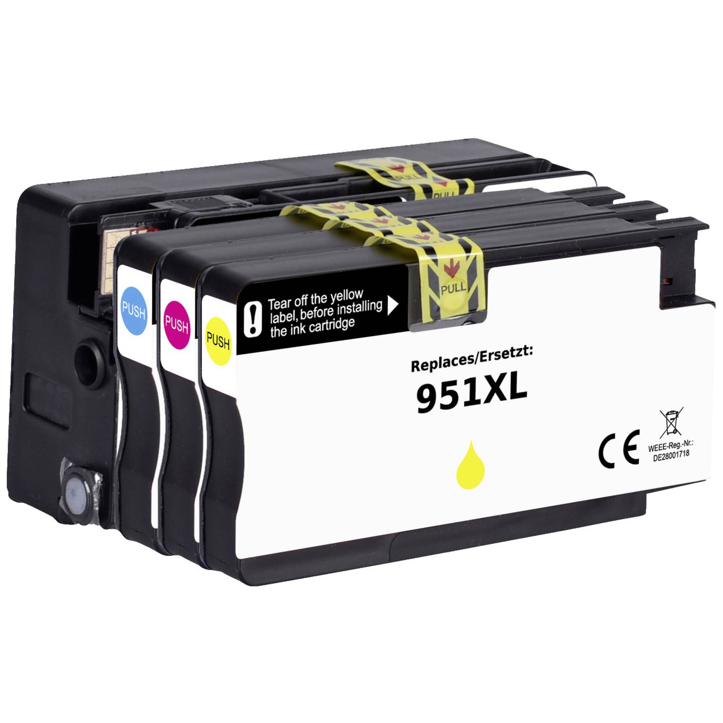 Renkforce Druckerpatrone Tintenpatrone kompatibel HP 950XL 951XL schwarz - 4064161253350