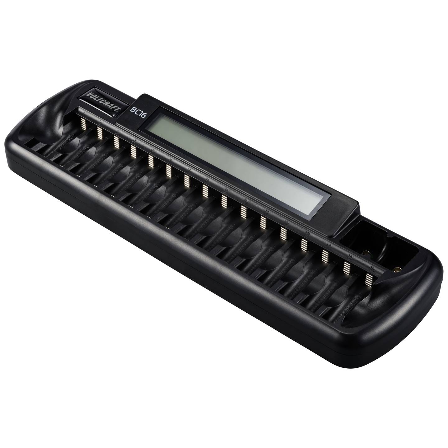 VOLTCRAFT BC16 Rundzellen-Ladegerät NiMH LiIon AA AAA 9V Block - 4053199972302