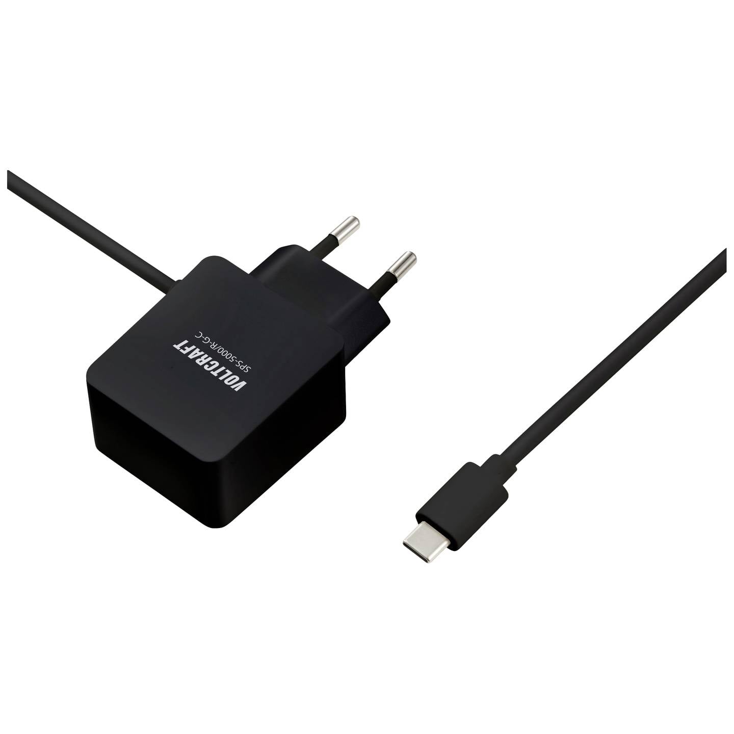VOLTCRAFT SPS-5000/R-G-C Steckernetzteil 5A 5.1-15V USB-C für Raspberry Pi - 4064161318462
