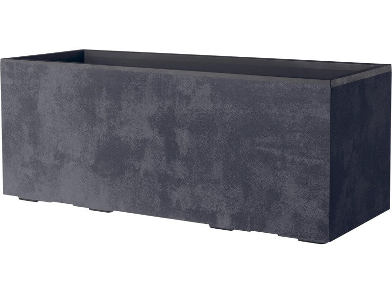 Deroma Pflanzkasten Hochbeet Millennium 39x99,3cm Anthrazit mit 8 Rädern - 0191942097446