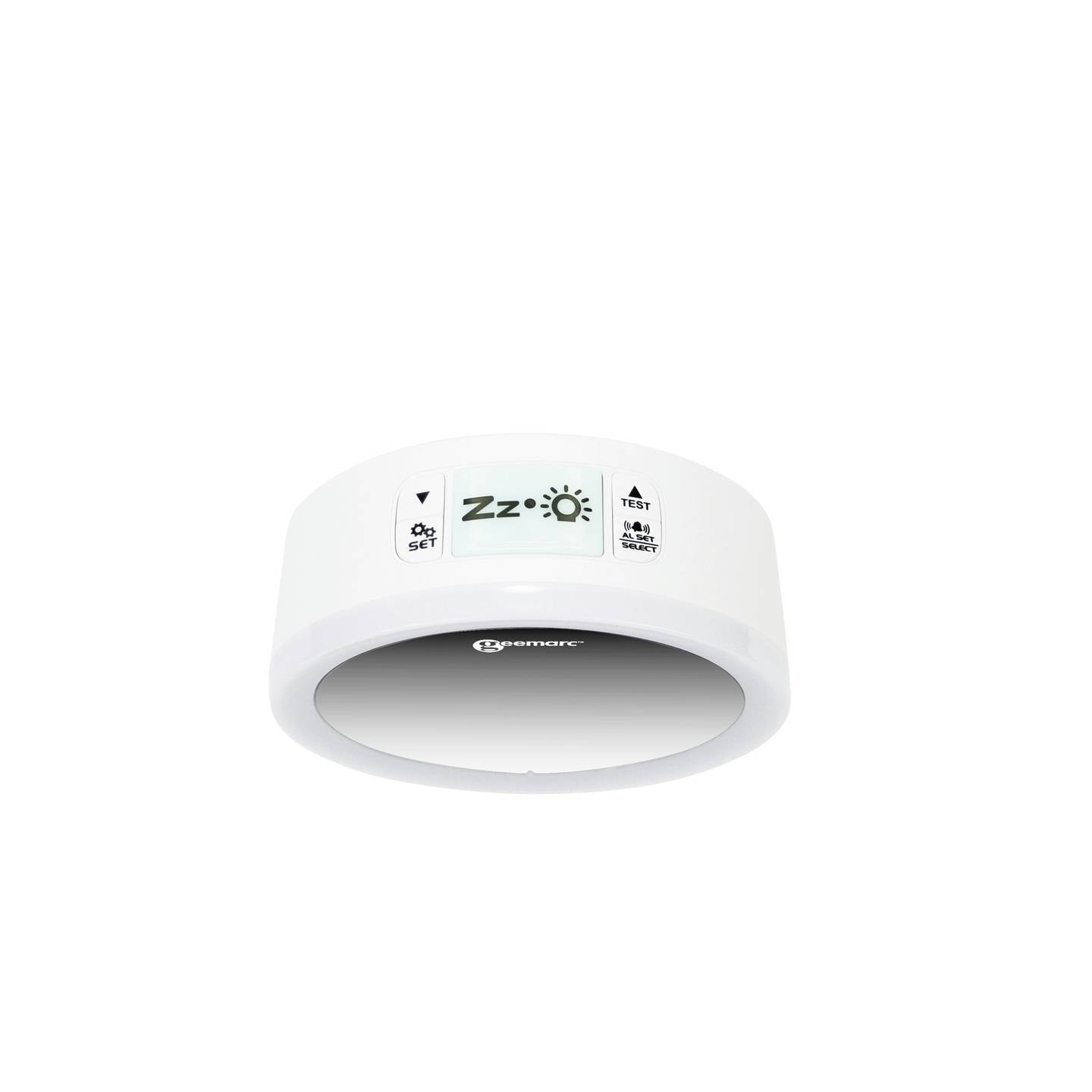 Geemarc JWNS-Star_WH_VDE Quarz Wecker Weiß Mit Vibrationskissen LED - 3521350009040