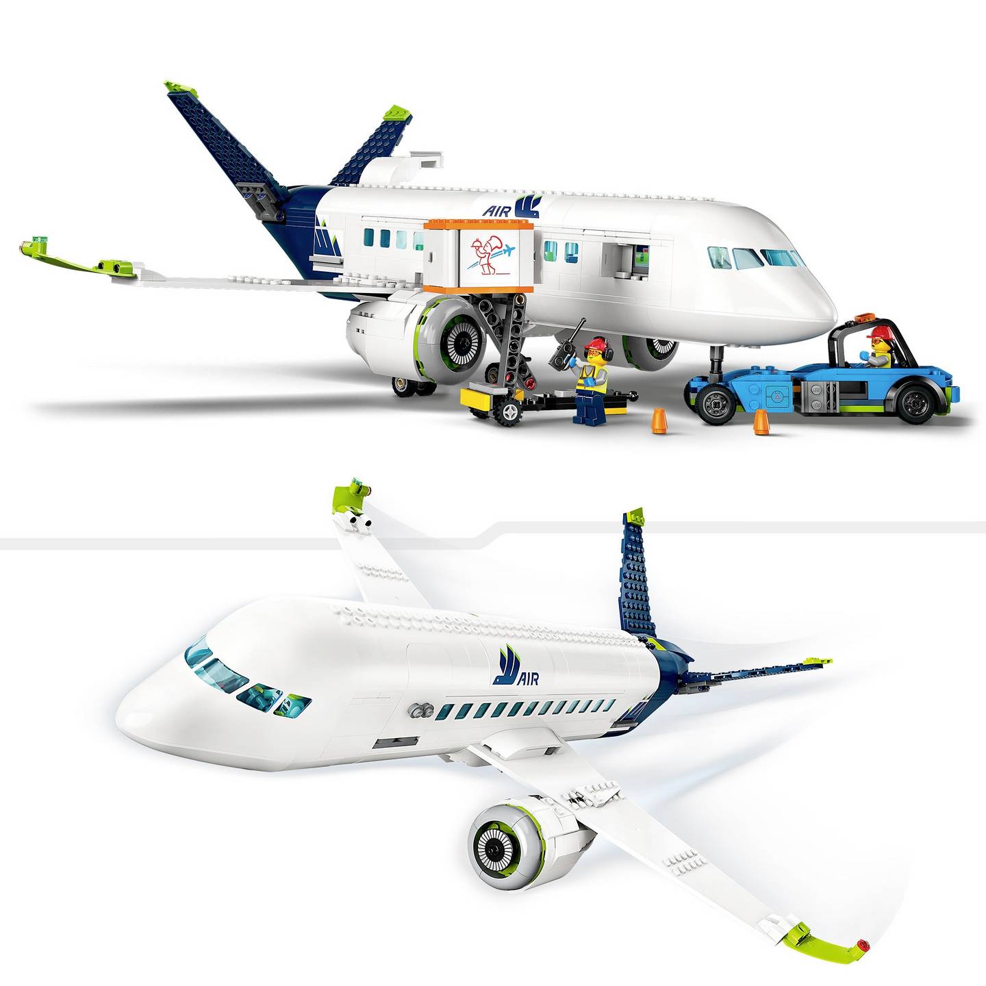 LEGO CITY Passagierflugzeug Modell 60367 Konstruktionsspielzeug 913 Teile 19cm - 5702017416274