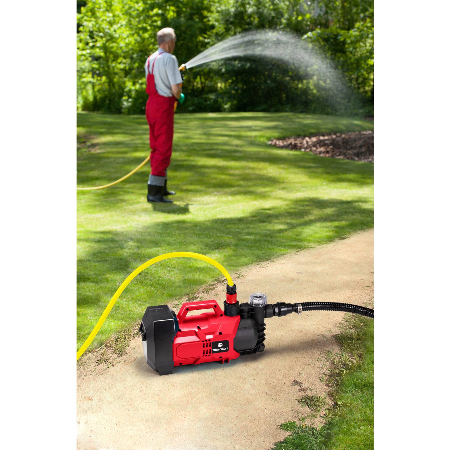 Toolcraft Akku-Gartenpumpe GPG-L118 TAWB-200 2800l/h 22m Handpumpe Gartenpflege - 4064161153292