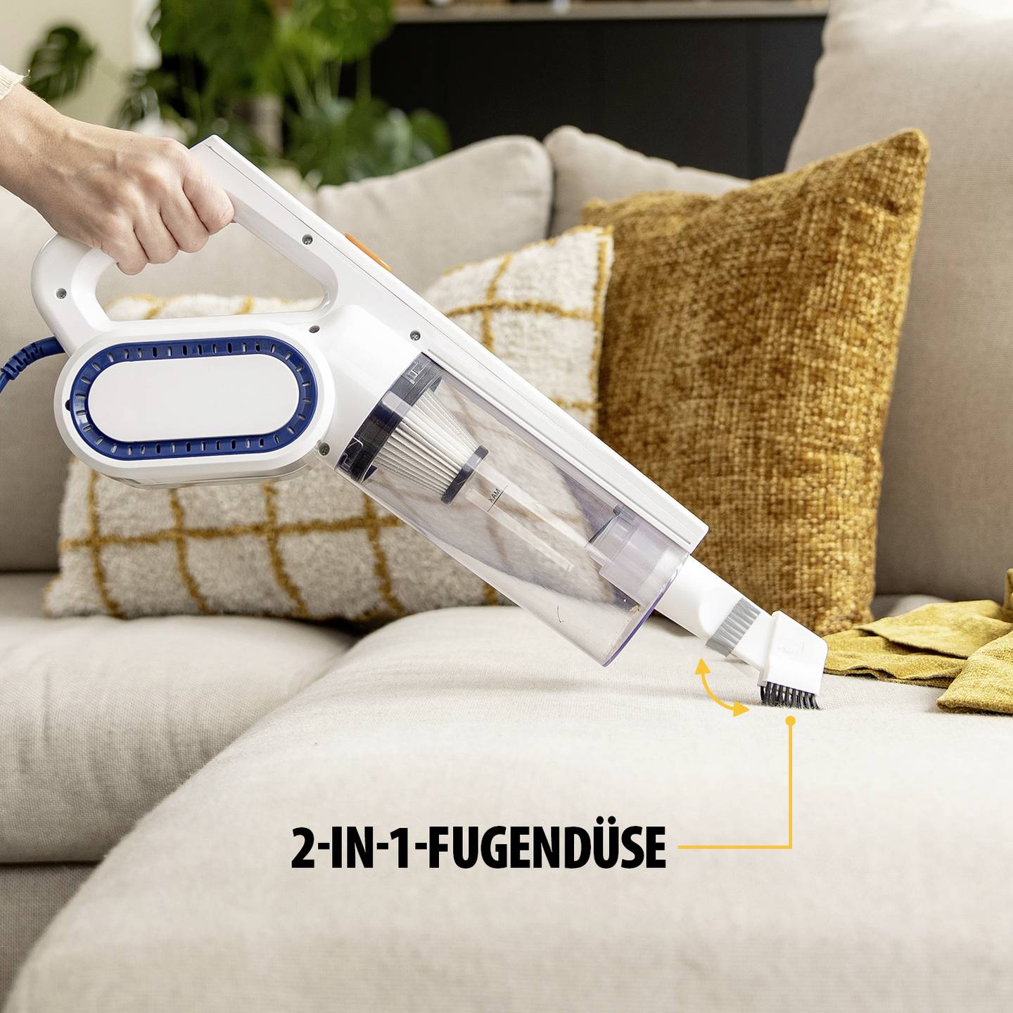 Tristar SZ-2308 Stielstaubsauger 400W HEPA 2-in-1 mit 6m Kabel und Zubehör - 8712836988095