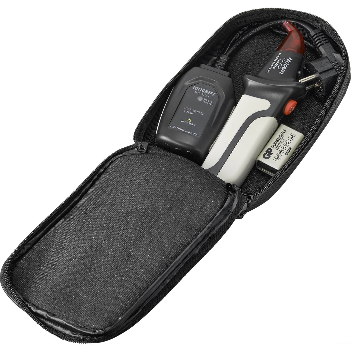 Voltcraft Sicherungsfinder Stromkreisfinder MS-20SF Sender Empfänger 218g CAT - 4016138842869