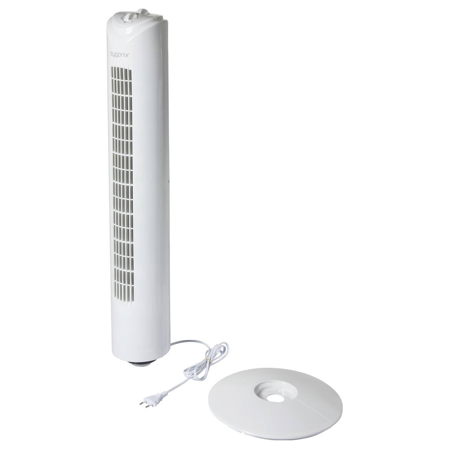 Sygonix Turmventilator Ventilator Oszillierend 50W 3 Geschwindigkeitsstufen - 4064161342580