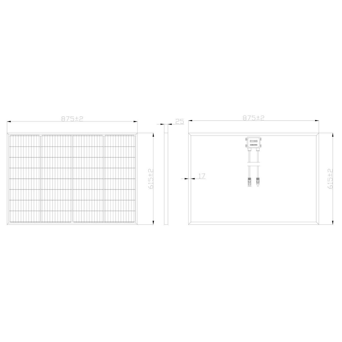 Sygonix Monokristallines Solarmodul 100W 18.62V Energiequelle umweltfreundlich - 4064161393148