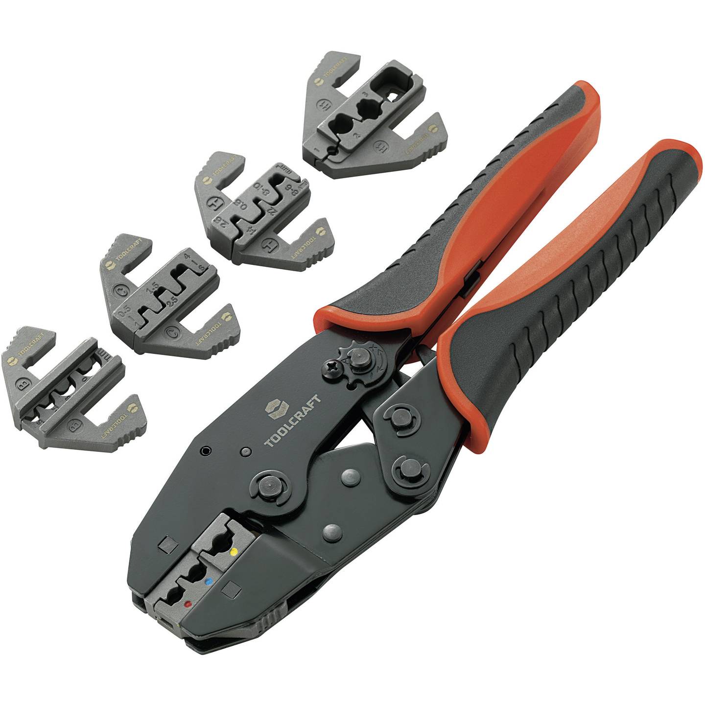TOOLCRAFT Crimpzange Zange Werkzeug Kombizange Crimpwerkzeug 6-teilig Set - 4016138823608
