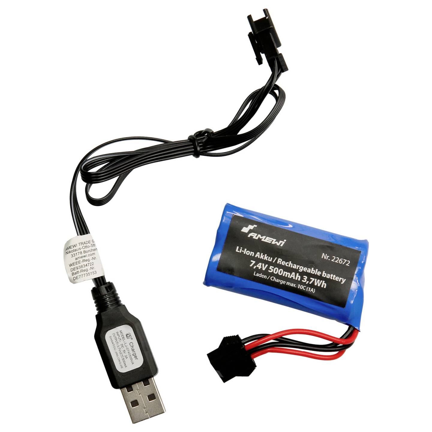 Amewi Baggerlader G1401E RC Funktionsmodell Baufahrzeug 1:14 Elektro 2,4GHz - 4262408975786
