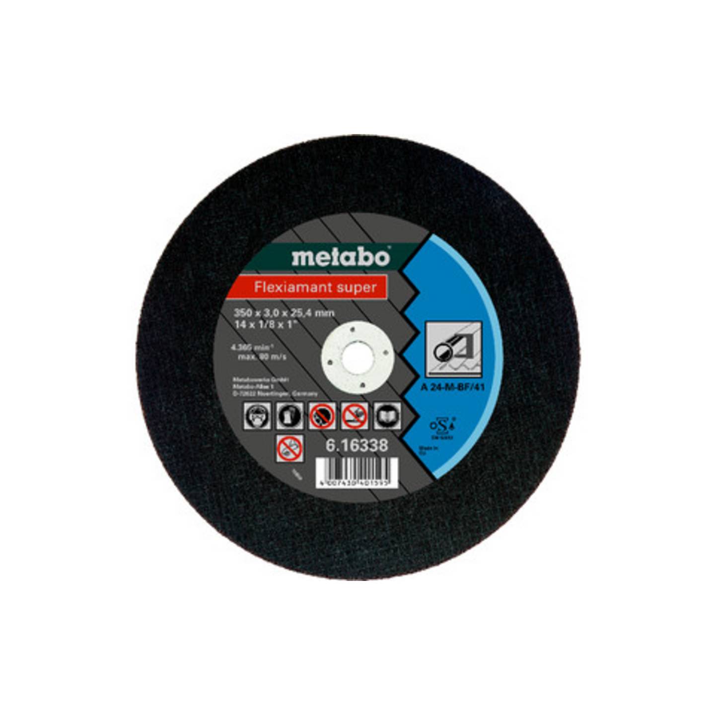 Metabo Trennscheibe Schneidscheibe Stahl 350 mm gerade 10 Stück - 4007430401595