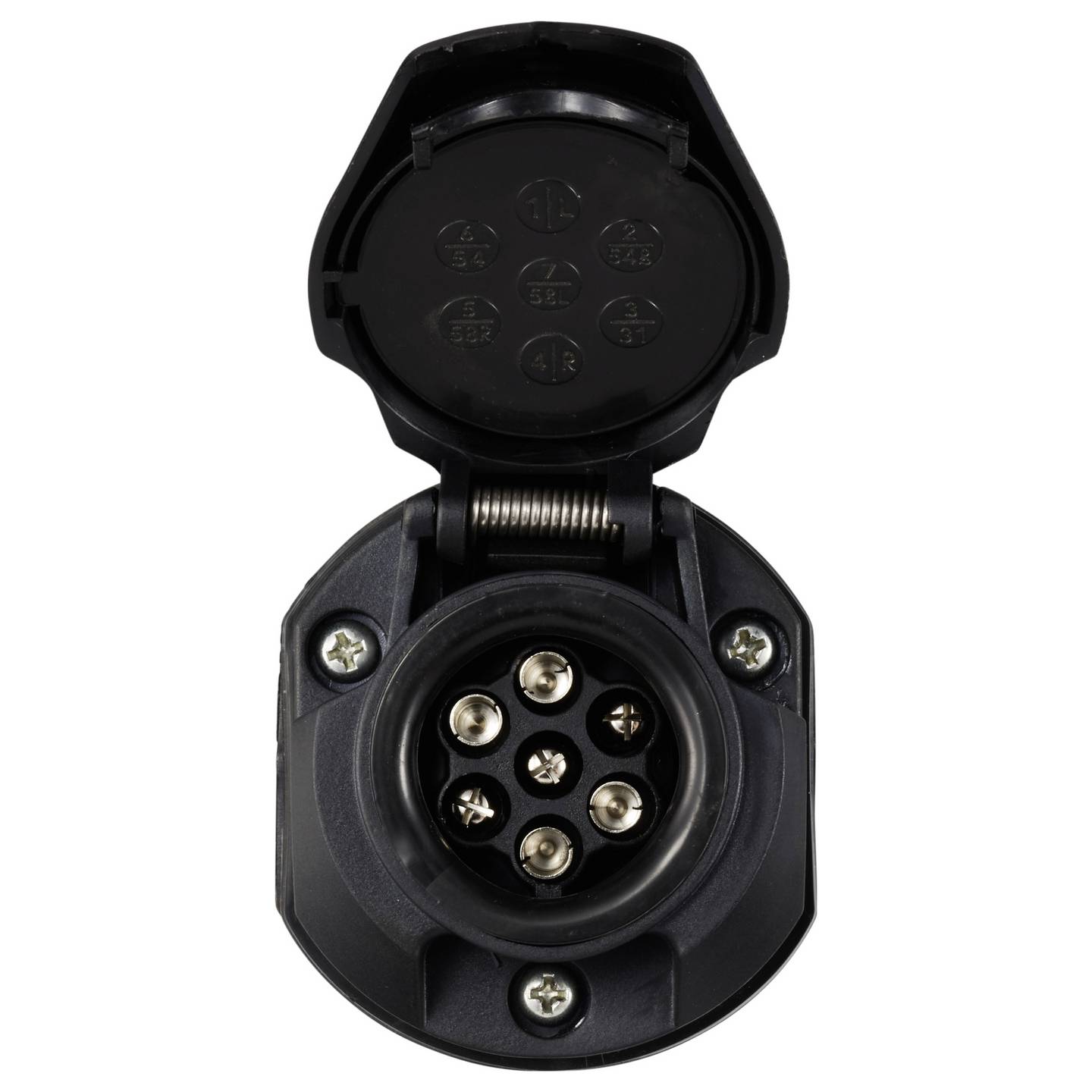 Voltcraft Spannungsreduzierer Adapter 7polig 24V auf 12V für Anhängerbetrieb - 4064161338453