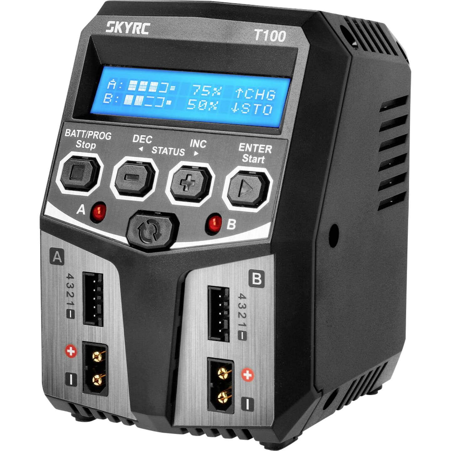 SKYRC Modellbau-Ladegerät T100 5A Blei LiPo LiIon NiMH Timer-Abschaltung 50W - 6930460006011