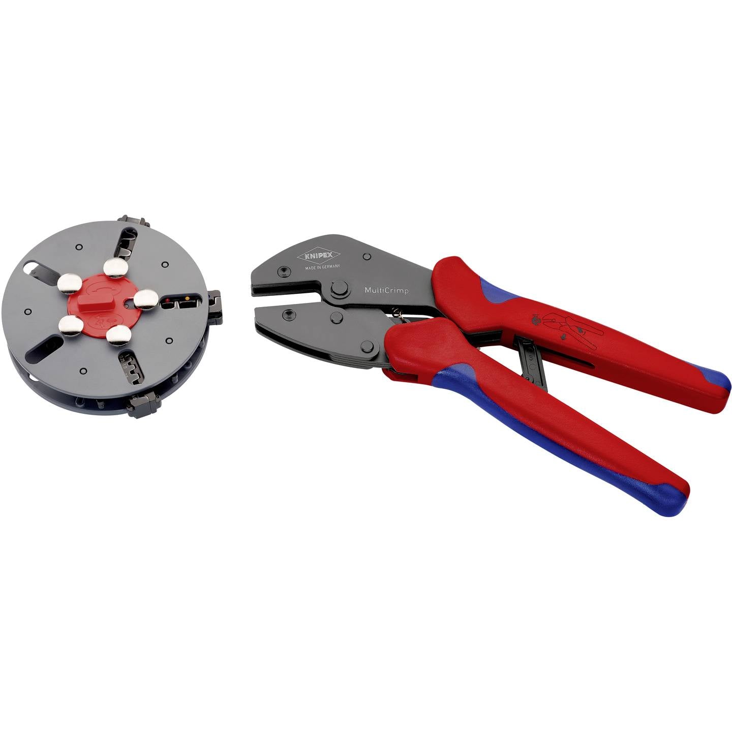 Knipex Crimpzange MultiCrimp 97 33 01 für unisolierte Steckverbinder 250mm 770g - 4003773066927