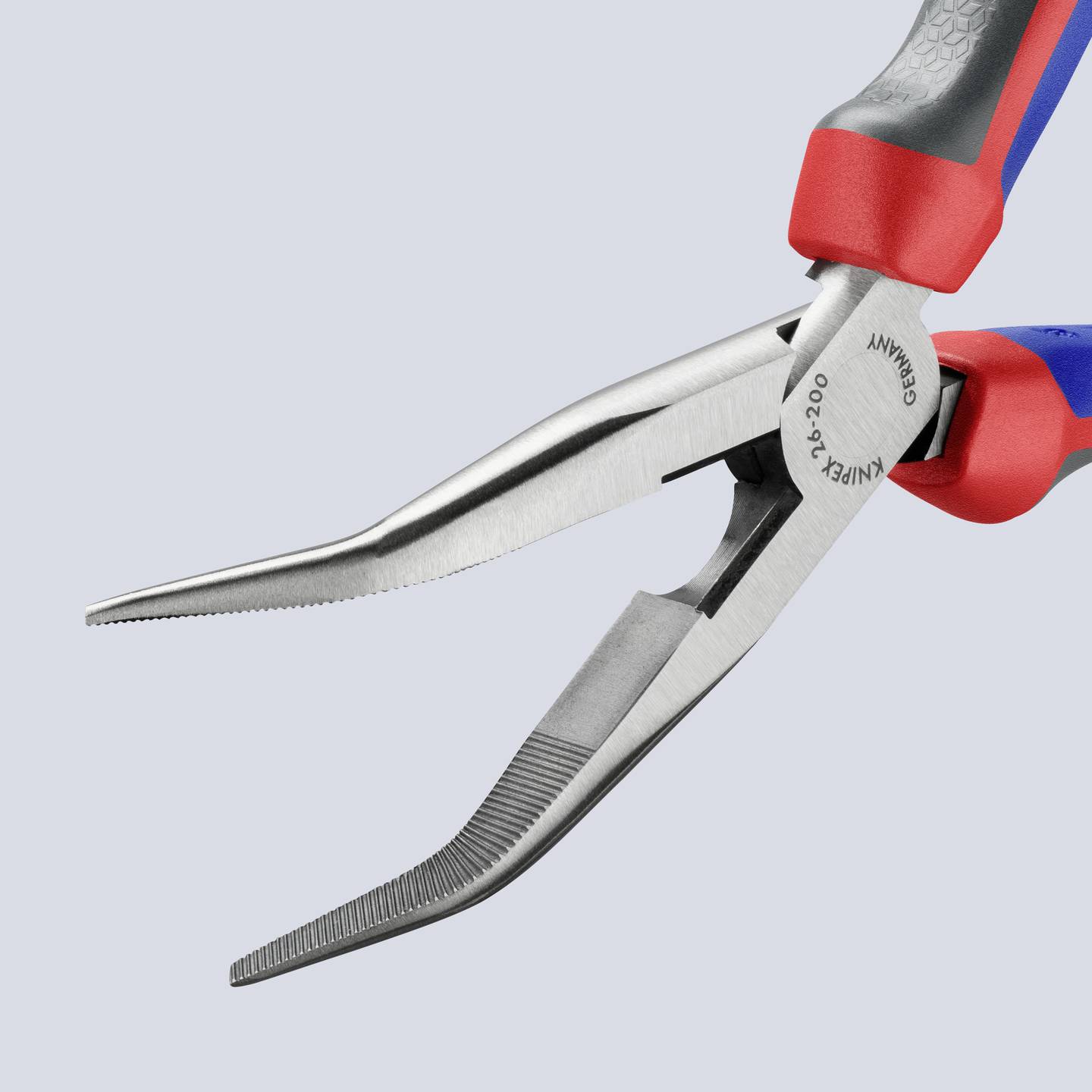 Knipex Flachrundzange 26 22 200 Werkstatt Zange Vanadium Elektrostahl 200mm 40° - 4003773023135