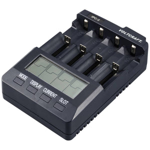 B-Ware Voltcraft Rundzellen-Ladegerät IPC-3 LiIon NiCd NiMH 4-fach Ladegerät 1000mA