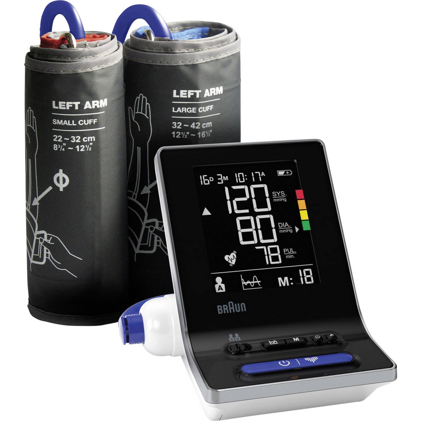 Braun Blutdruckmessgerät Oberarm ExactFit 3 BUA6150WE Präzision 4xAA Batterie - 4022167016508