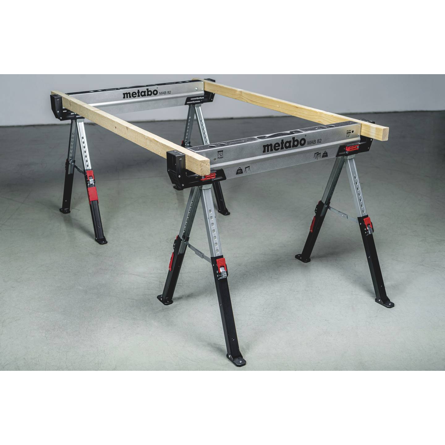 Metabo Arbeitsbock Stahlbock 590 kg Traglast 10,2 kg höhenverstellbar 615-820mm - 4061792253575