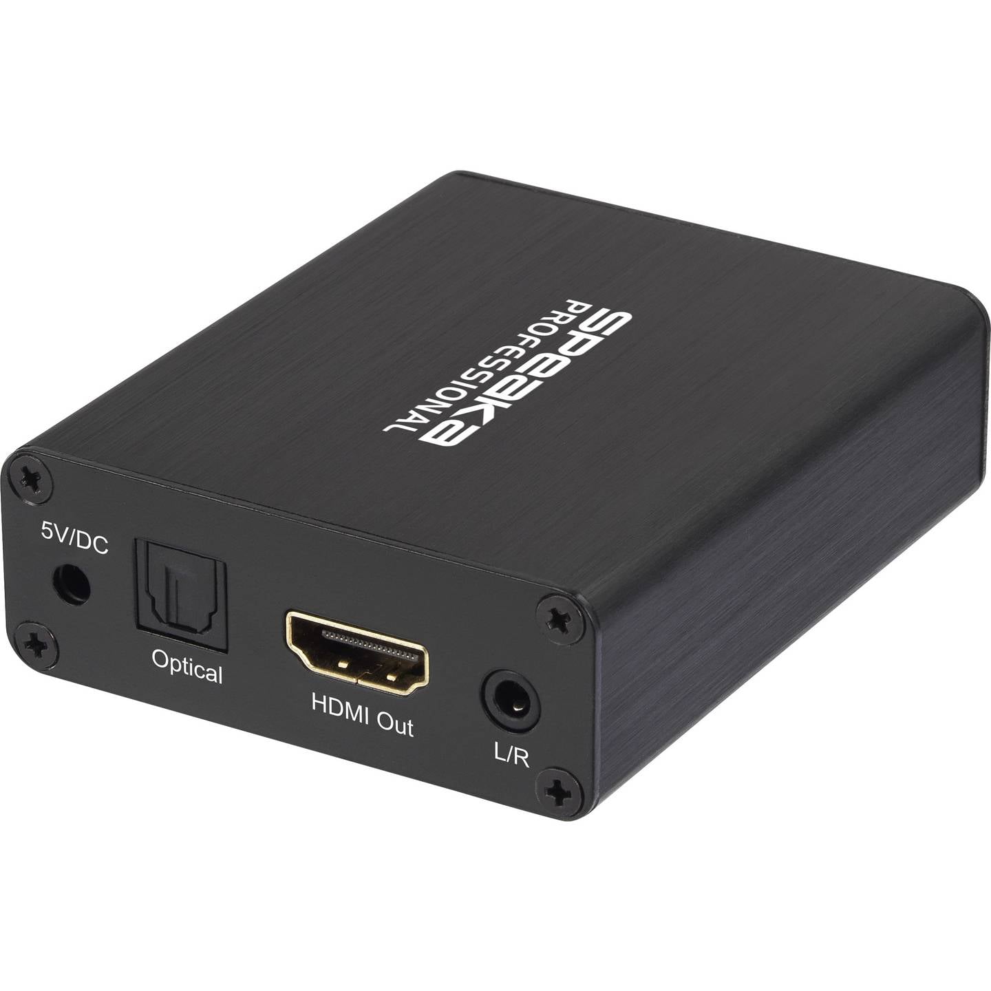 SpeaKa Professional Audio Extraktor HDMI 4K 3840x2160 Toslink Klinke Cinch - 4053199540266