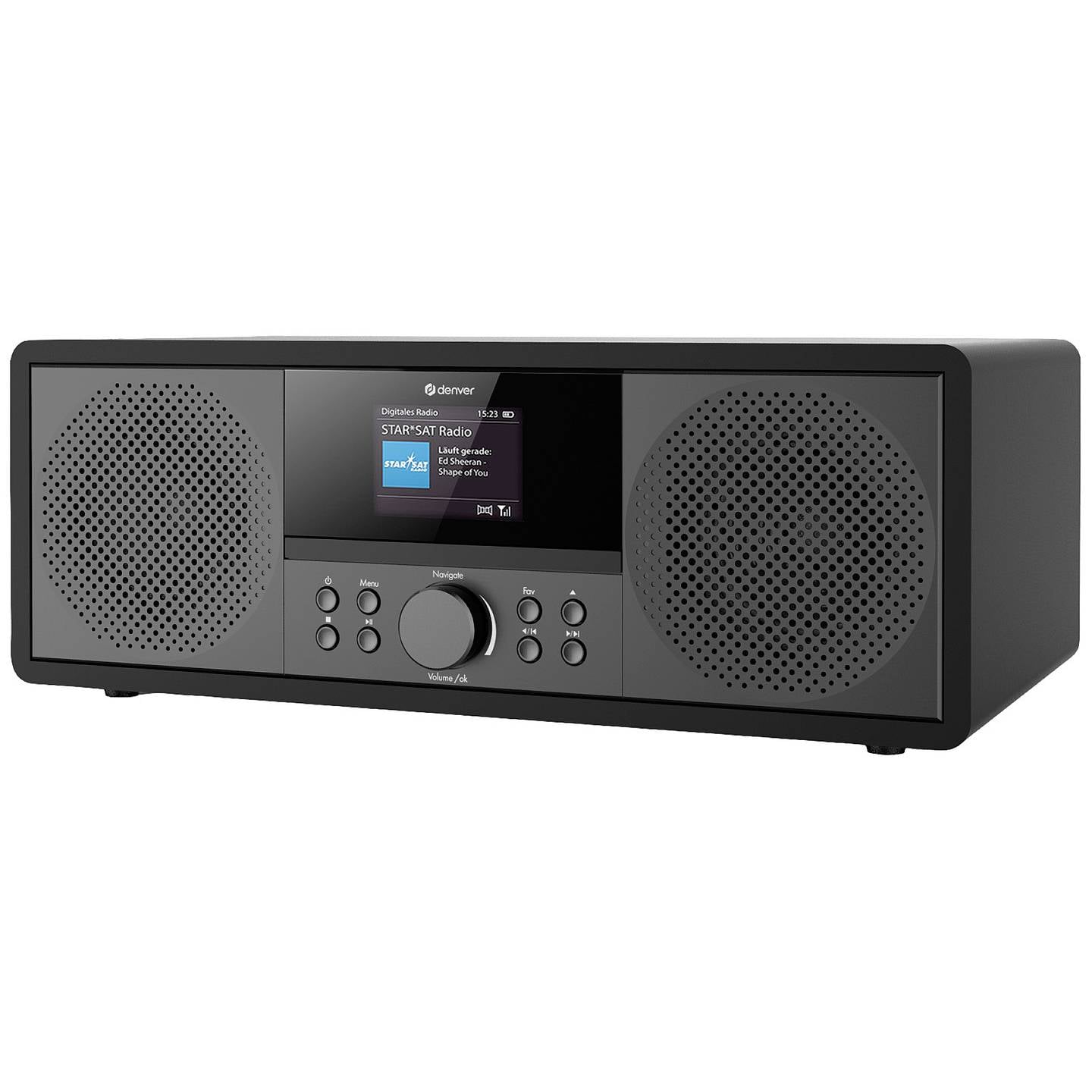 Denver MIR-270B Internet CD-Radio Internet DAB+ UKW AUX Bluetooth CD USB WLAN - 5706751063145