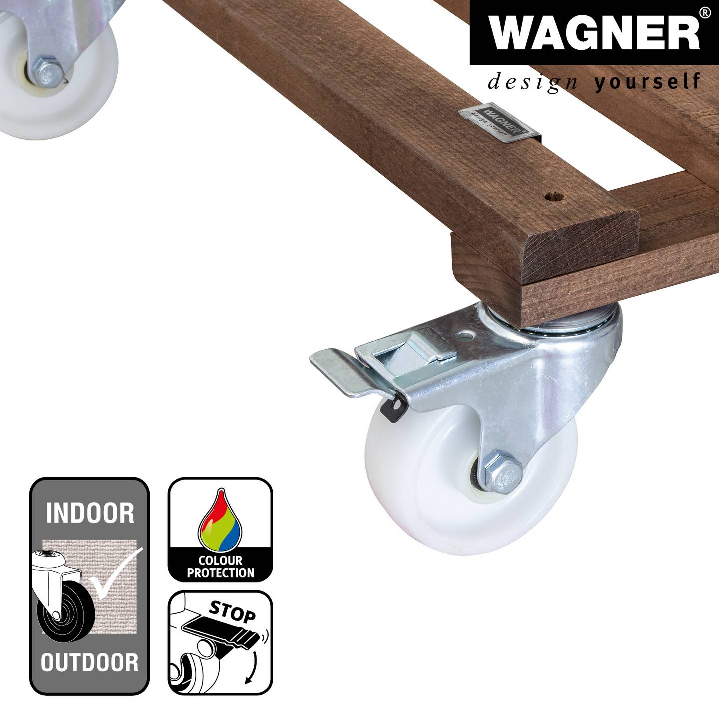 Wagner Multiroller GIGANT Tragkraft 25kg 45x45cm Multifunktionalers Rollbrett - 4001073033359