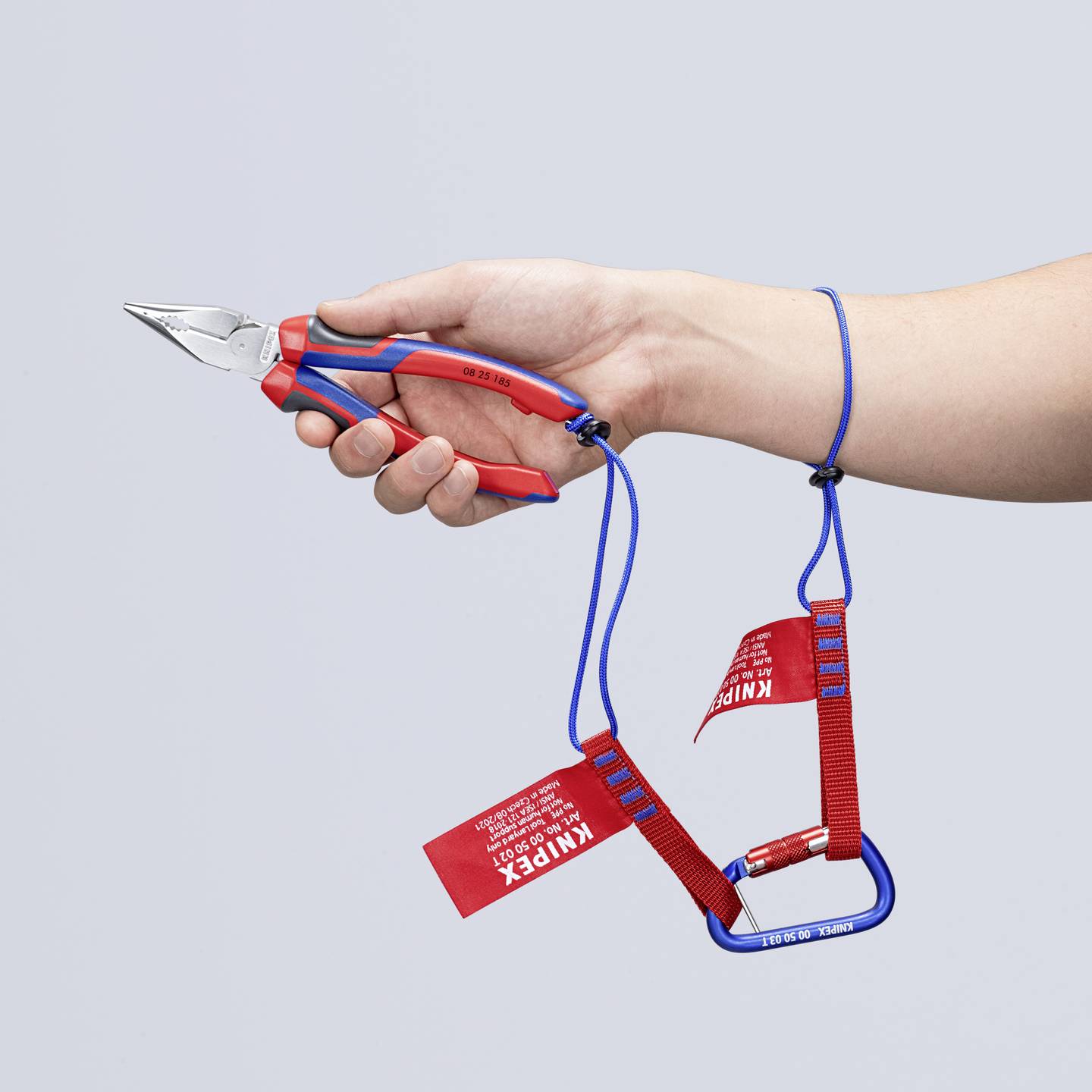 Knipex Kombizange 185mm Zange Werkstatt Schneidhärte 64HRC Ergonomische Griffe - 4003773088349