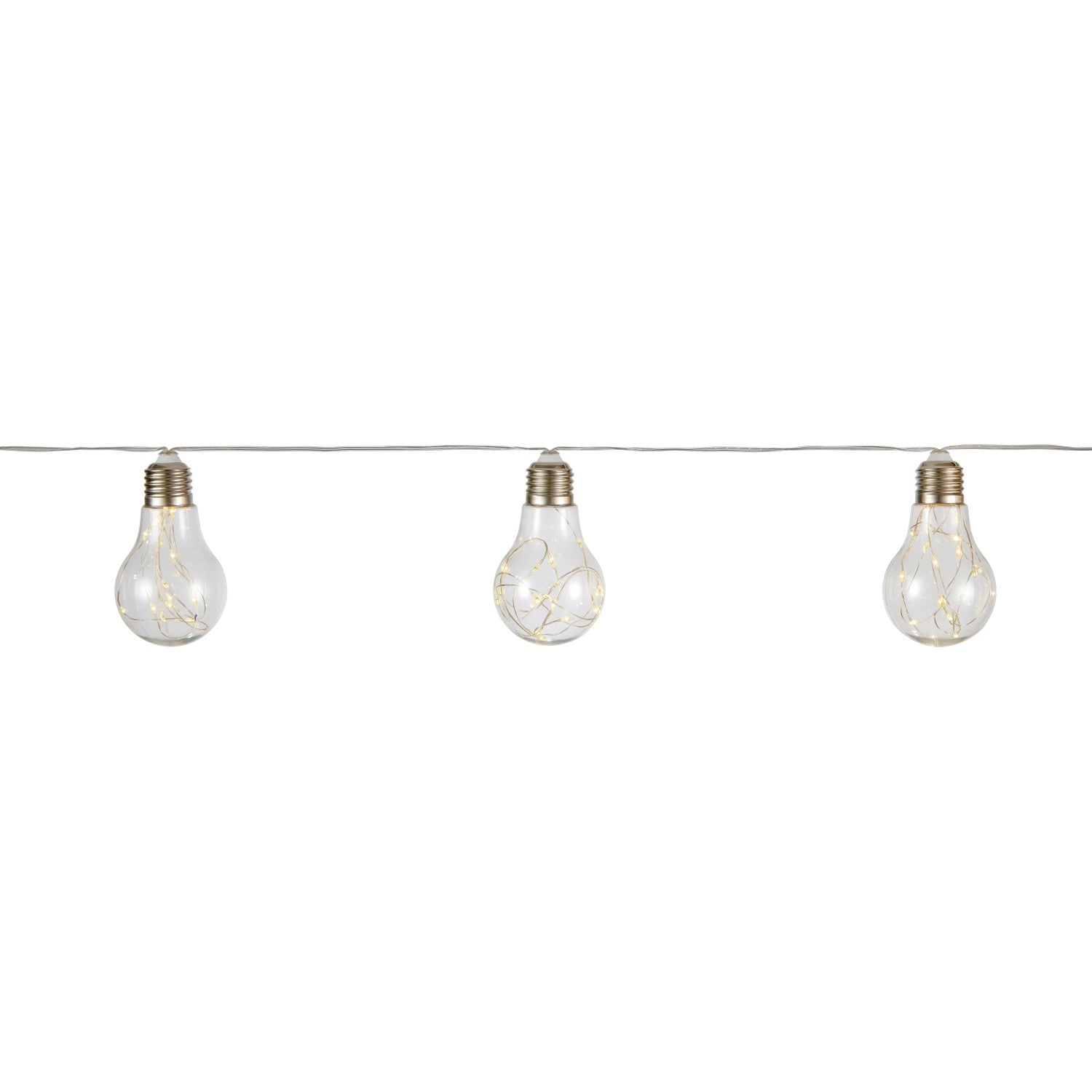 LED Solar Lichterkette 480cm Gartenleuchte Dekolicht 15 Lichter wasserdicht klar - 4007873123344