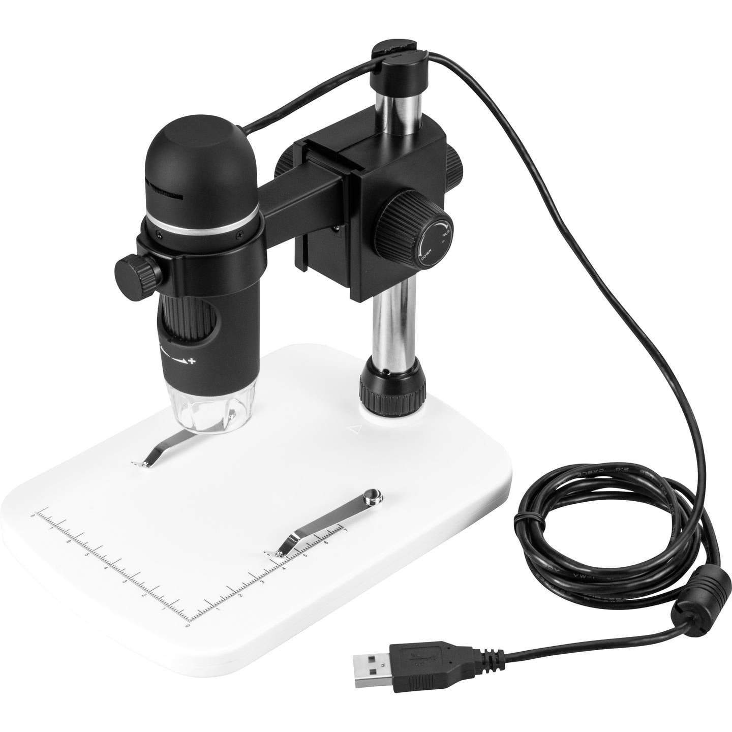 Toolcraft USB Mikroskop DigiMicro Profi 5 Megapixel 150x Vergrößerung mit LEDs - 4053199557134