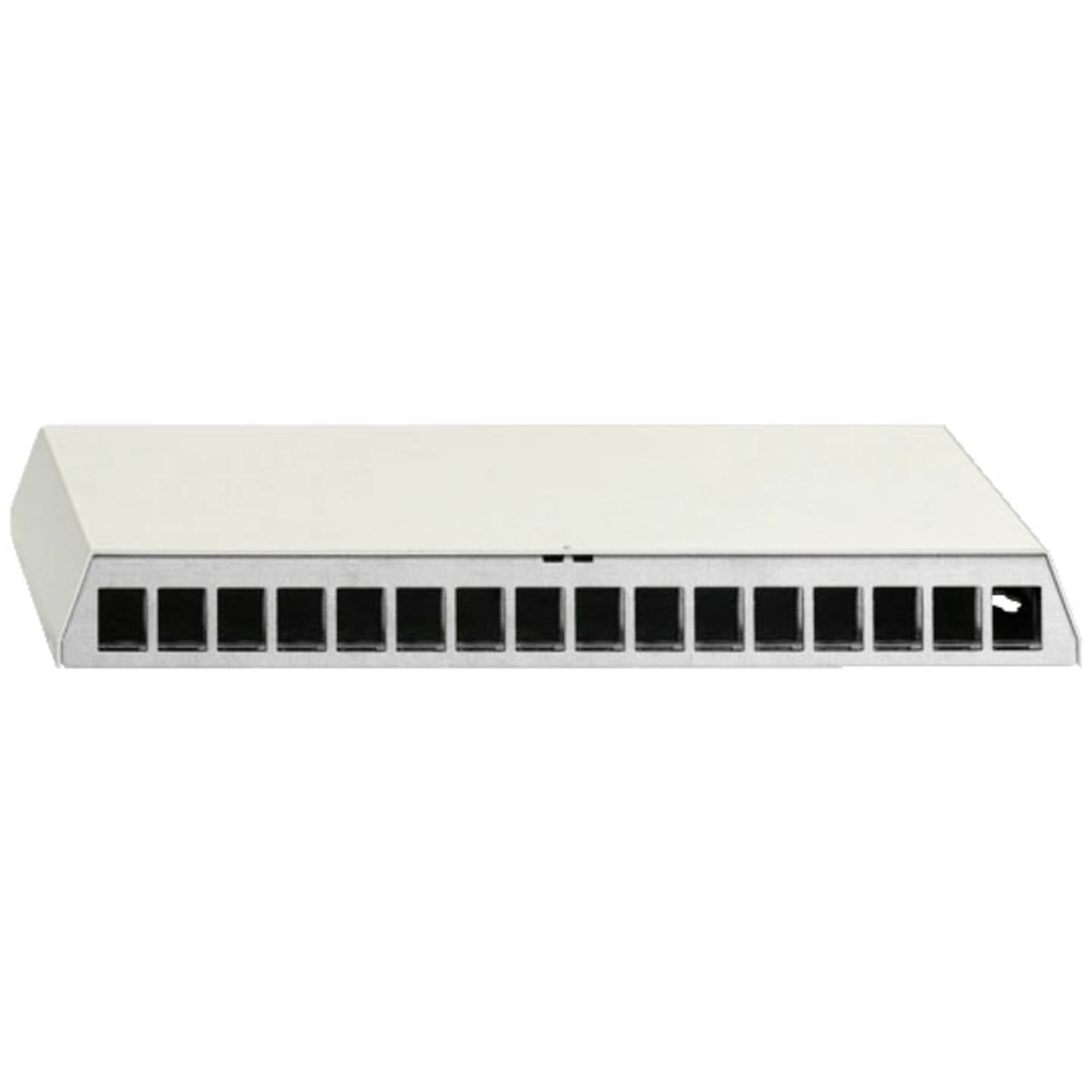 Rutenbeck Patch-Panel CAT 6 unbestückt 16 Port LSA RJ45 perlweiß 312x37.3mm - 4043921666579