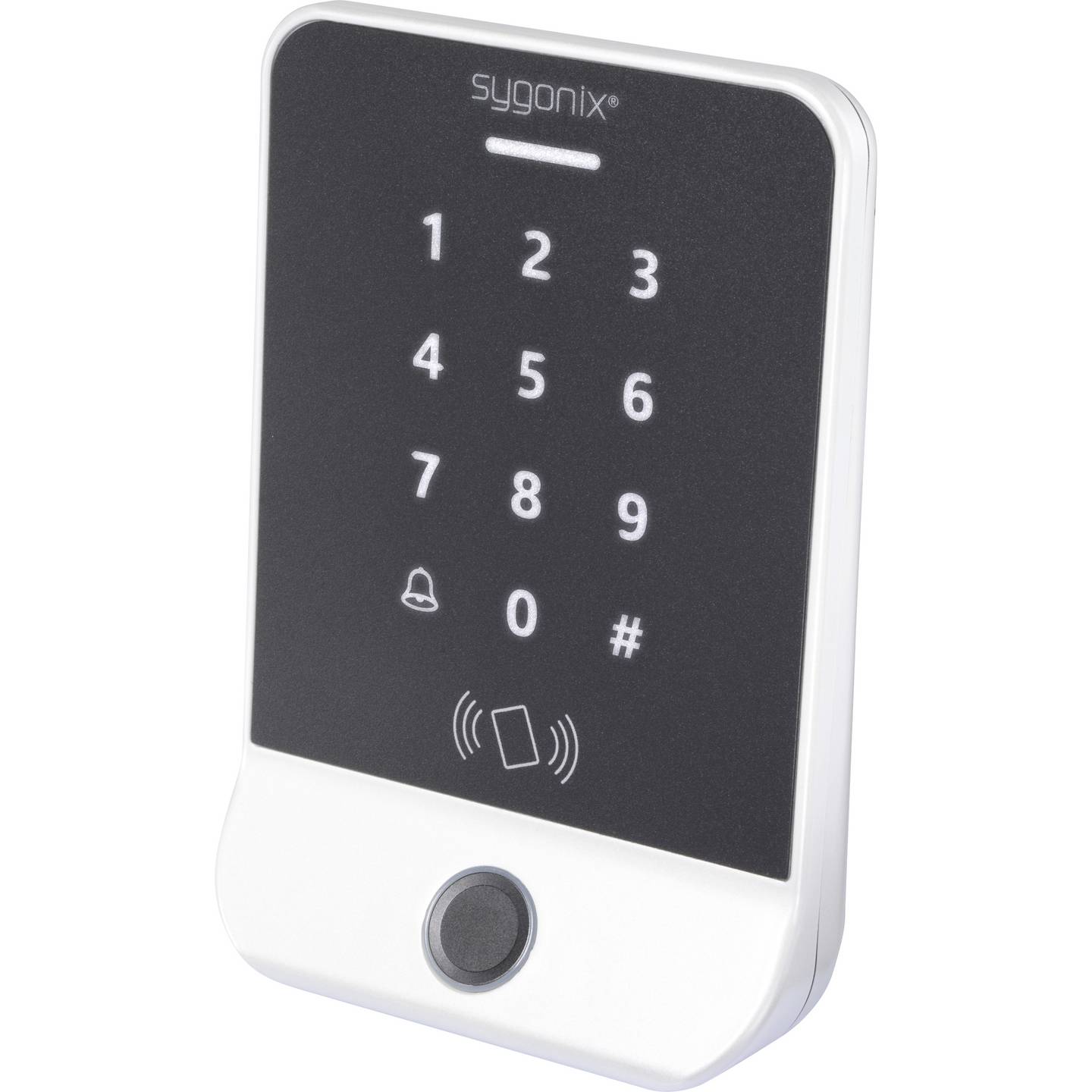 Sygonix Fingerprint RFID Zugangssystem Aufputz 12V DC mit Tastatur silber 1000 - 4064161487731