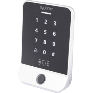 B-Ware Sygonix Fingerprint RFID Zugangssystem Aufputz 12V DC mit Tastatur silber 1000