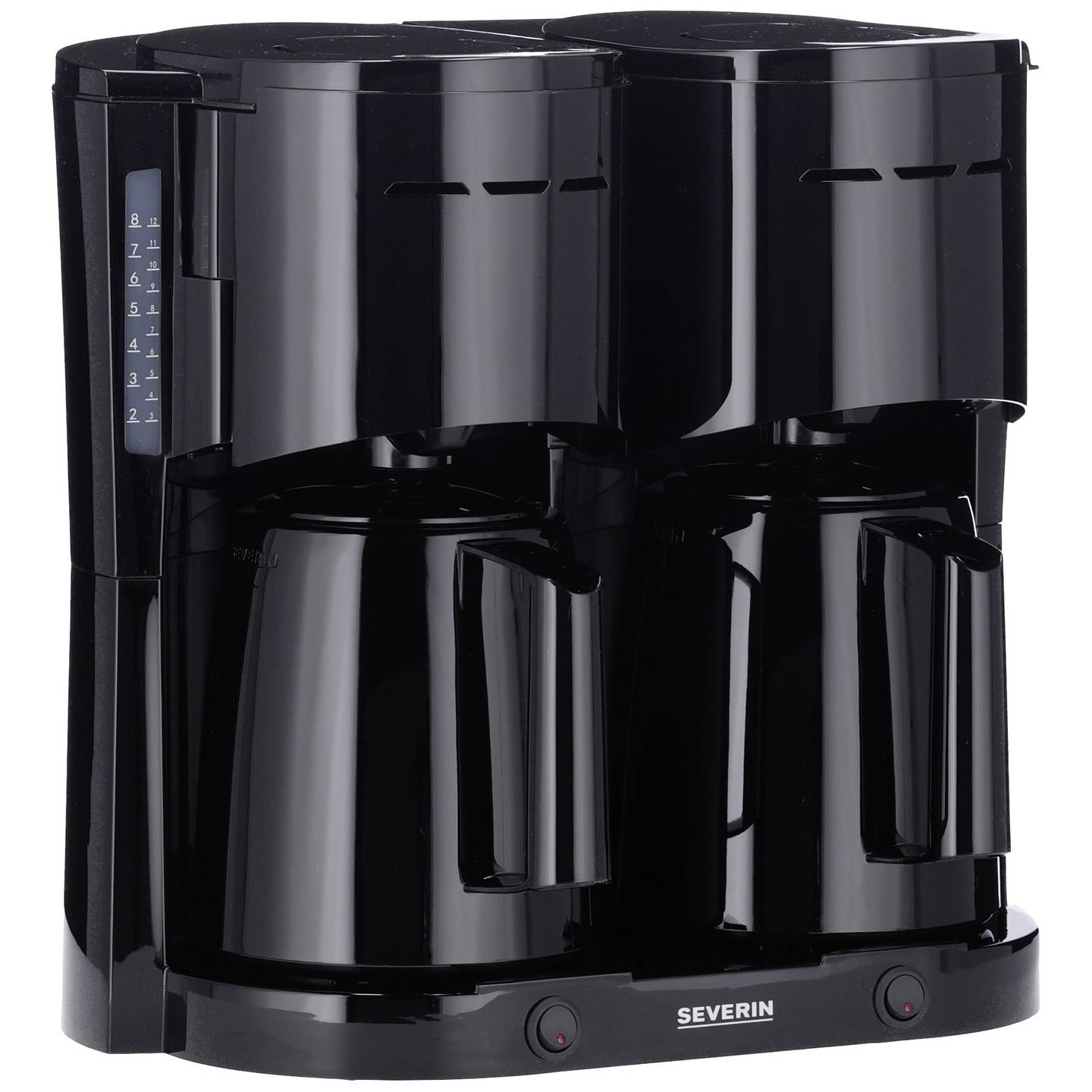 Severin Kaffeemaschine Filterkaffeemaschine 2000W Isolierkanne schwarz 16 Tassen - 4008146041525