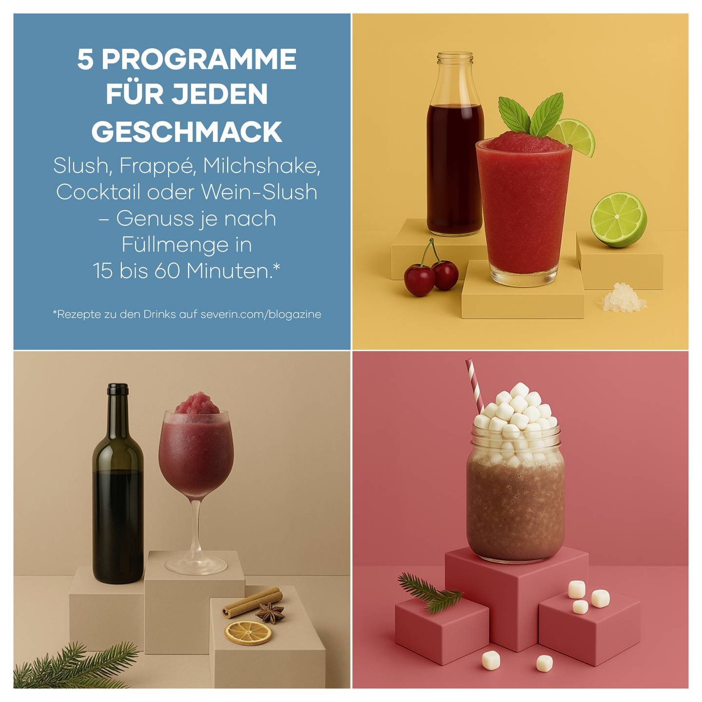 Severin Slush/Slushy Maschine EZ 7410 2l Eismaschine Getränkemaschine schwarz - 4008146049095