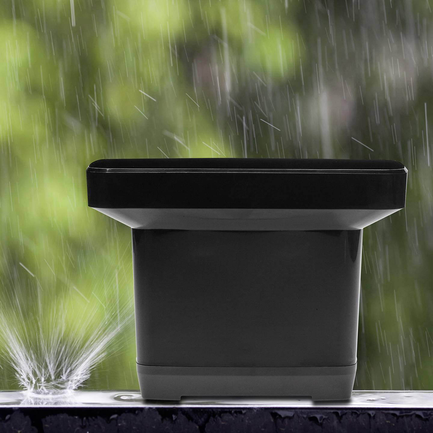 TFA Dostmann Funk-Regenmesser Niederschlagsmesser Garten Wetterstation schwarz - 4009816037879