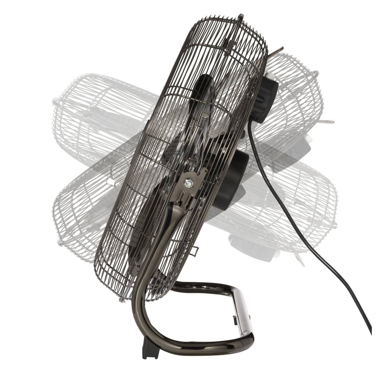 Sygonix Bodenventilator 120 W 540 mm 3 Geschwindigkeitsstufen Schwarz - 4064161342566