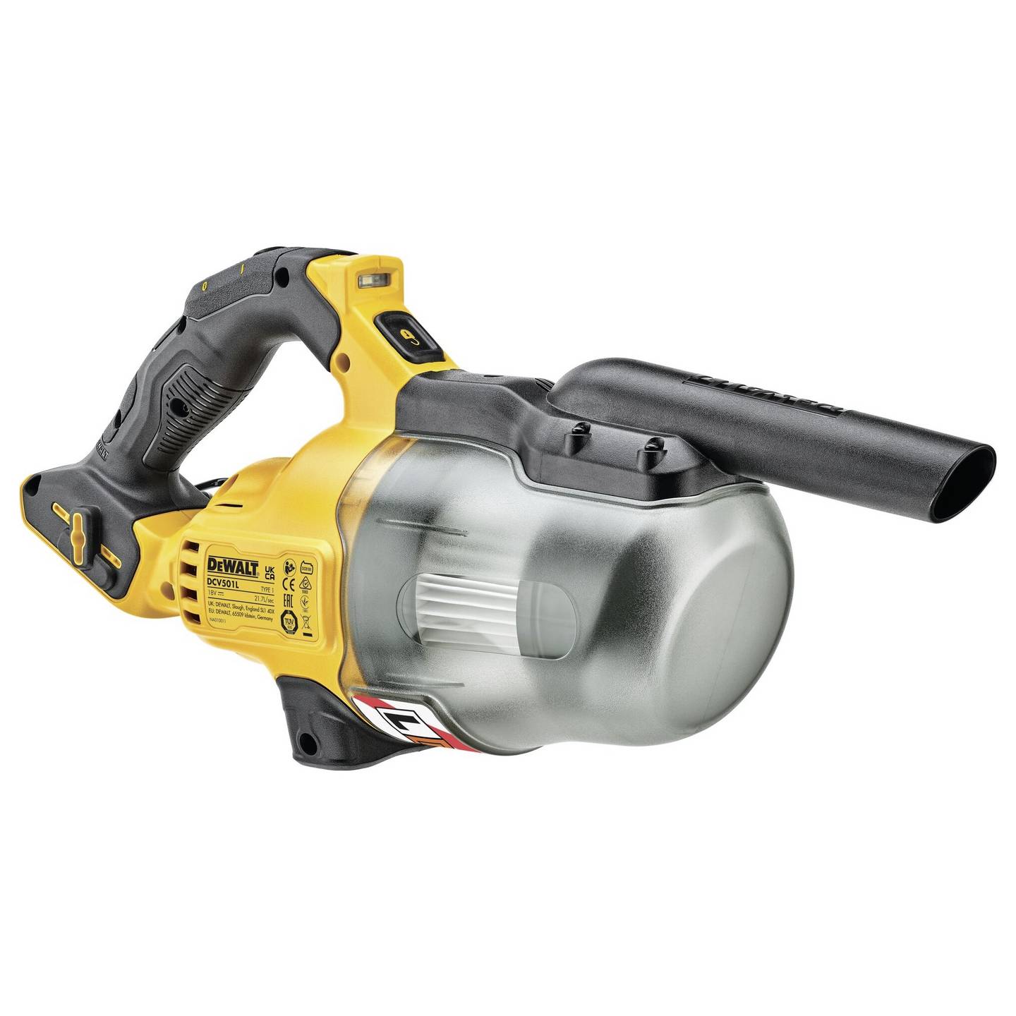 DeWalt Akku-Stabsauger 18V L-Klasse 1.302L/min 0,75L Behälter 1,9kg - 5035048738238
