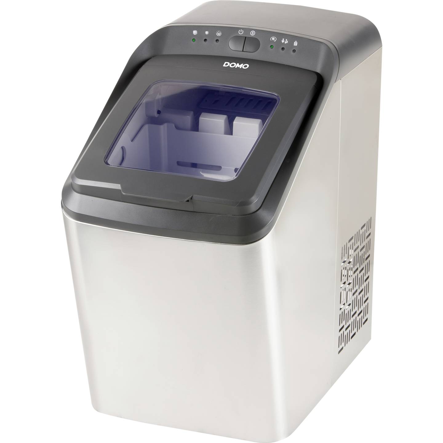 DOMO Eiswürfelbereiter 2,8l Kühlgerät Eiswürfelmaschine für Getränke weiß - 5411397147813
