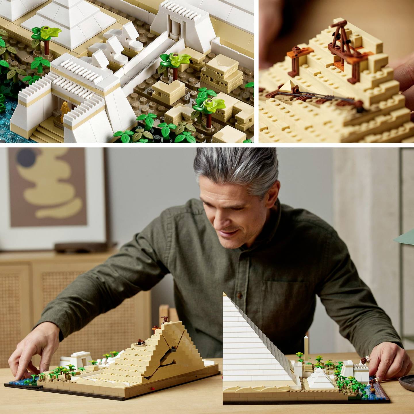 LEGO Architecture Modell 21058 Cheops-Pyramide 1476 Teile Bausatz für Erwachsene - 5702017152349