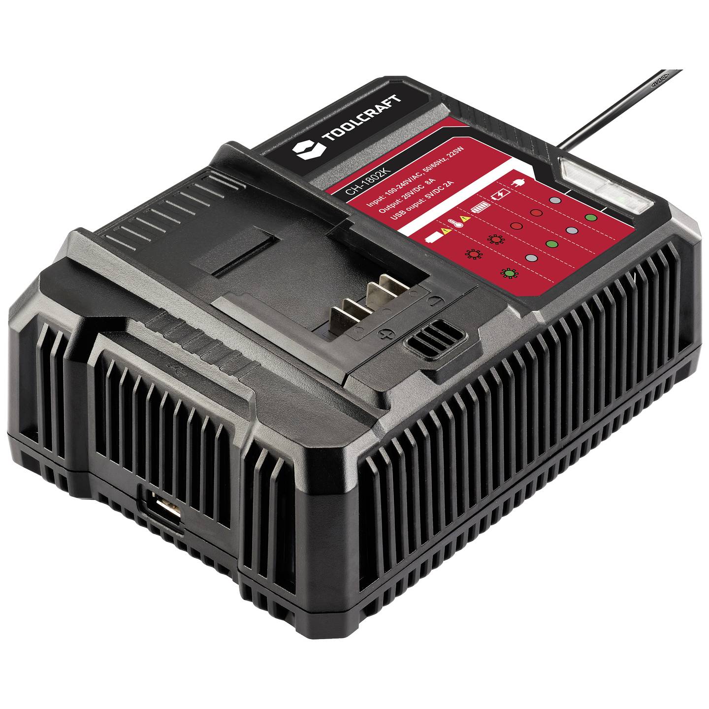 TOOLCRAFT ALG-1802 / TAWB-200 Akkupack-Ladegerät Batterie Werkzeug Ladegerät - 4064161246840