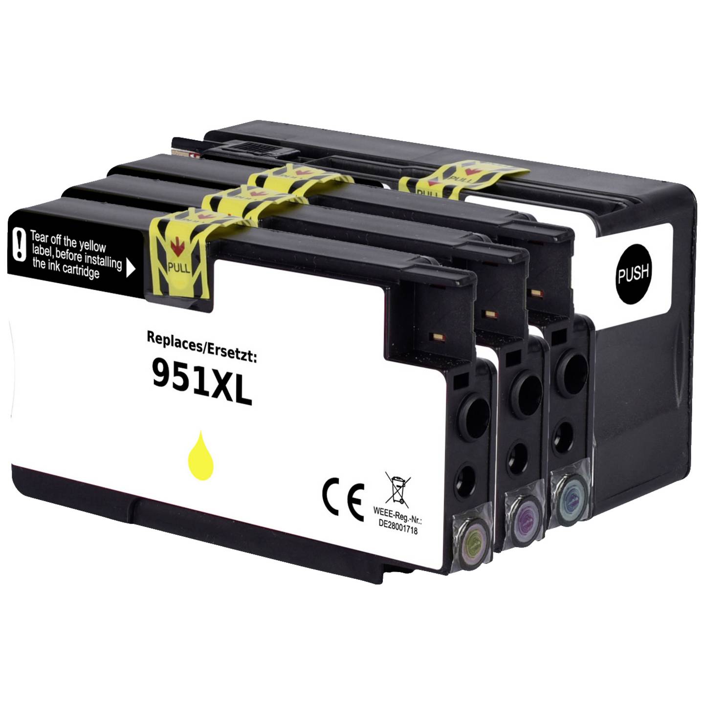 Renkforce Druckerpatrone Tintenpatrone kompatibel HP 950XL 951XL schwarz - 4064161253350