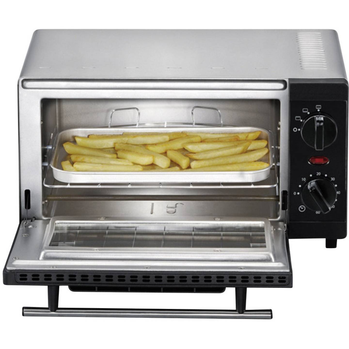 Severin Minibackofen 9l Heizgerät mit Timerfunktion 800W Edelstahl kompakt 200°C - 4008146008955