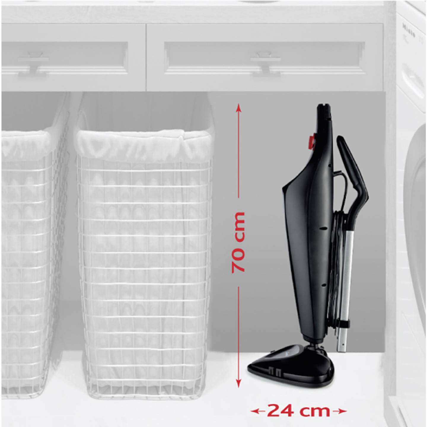 Vileda Dampfreiniger Steamer Steam Plus 1550W Hygienische Reinigung 0,4l 2300g - 4023103229716
