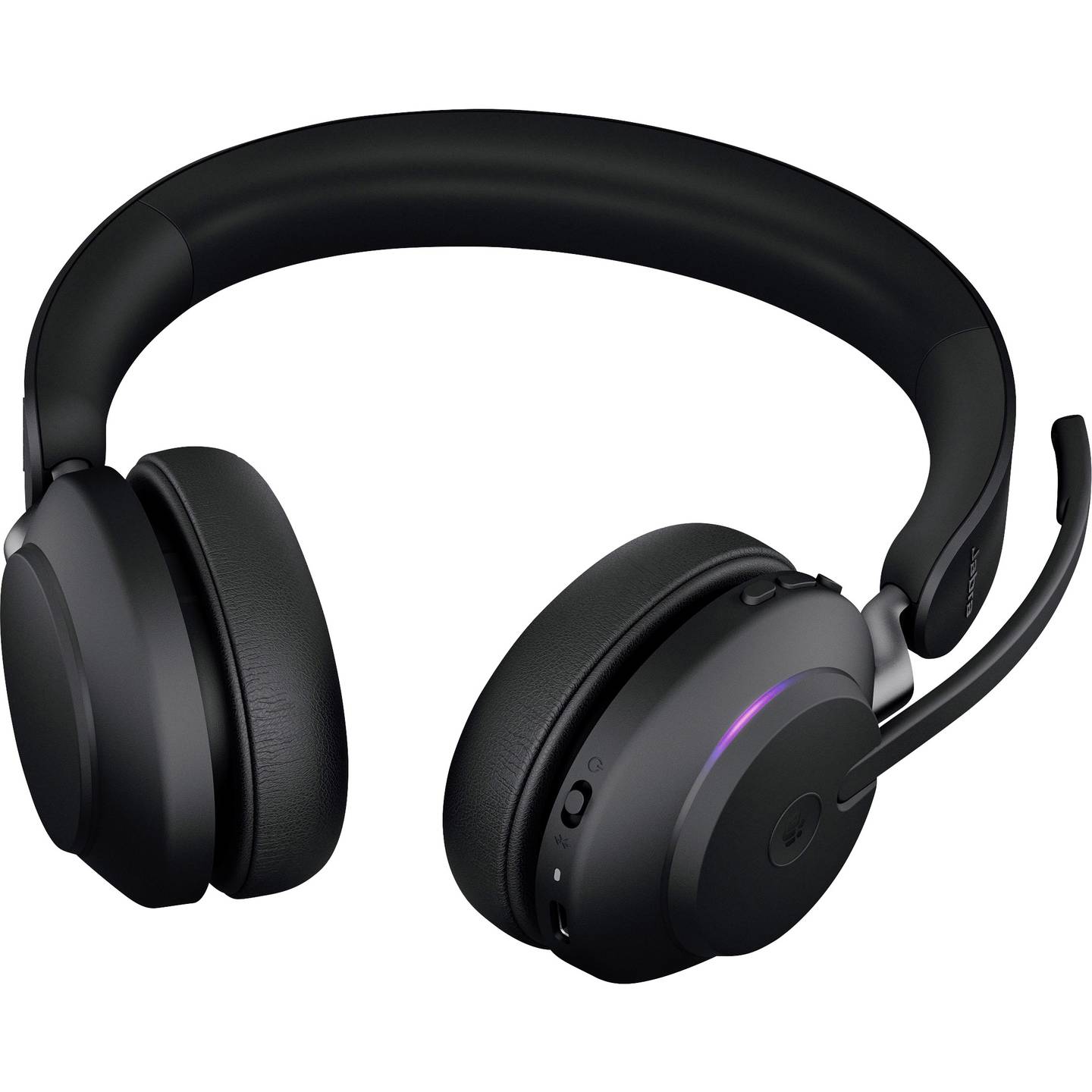 JABRA Evolve2 65 MS USB-A BT Headset kabellos Bluetooth schwarz für Büroarbeit - 5706991022803