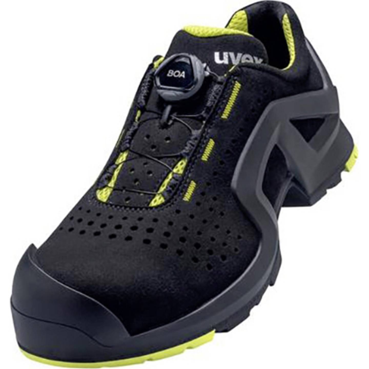 Uvex Sicherheitshalbschuh S1P Schwarz/Gelb Größe 41 ESD geeignet 1 Paar - 4031101771236