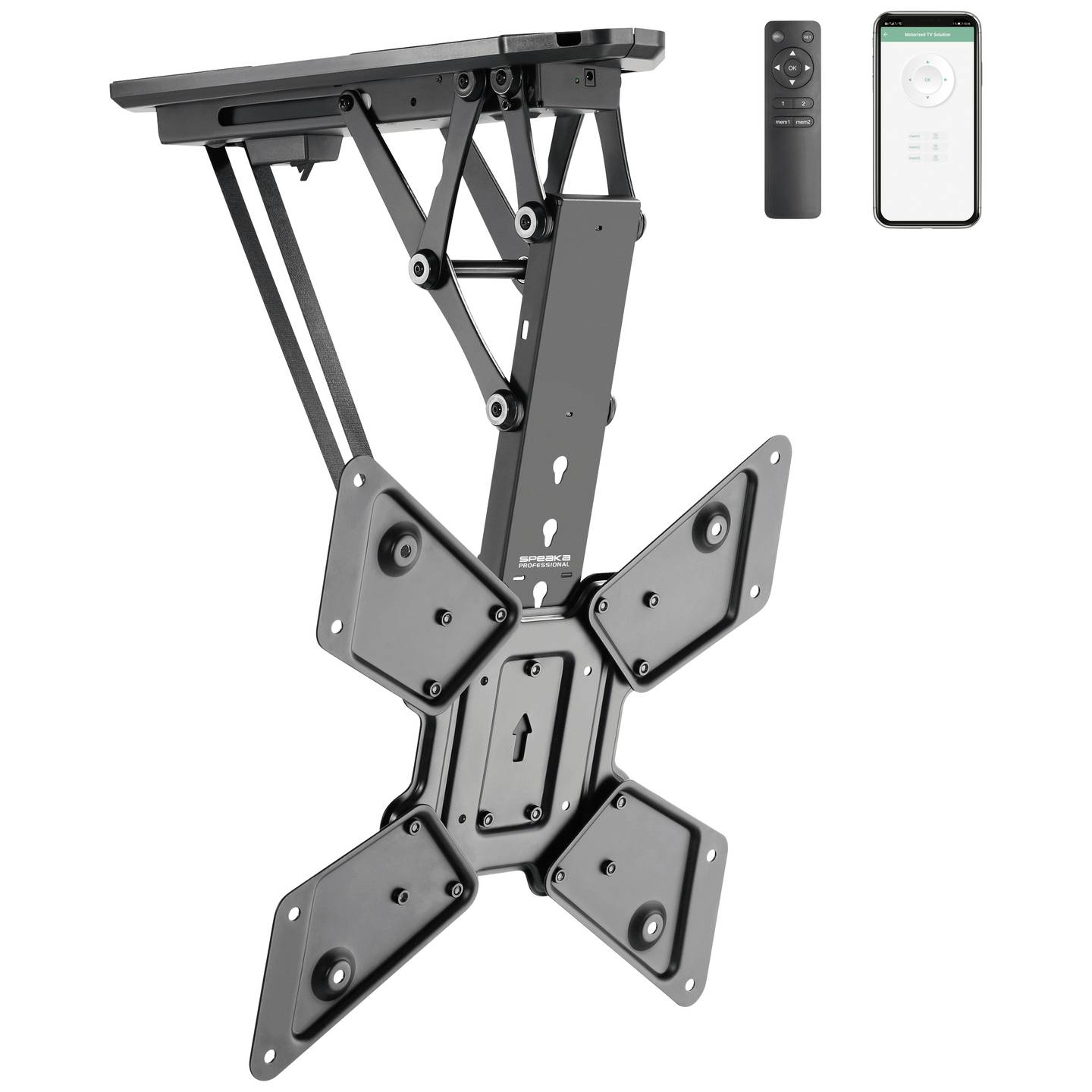 SpeaKa Professional SP-TVCM-510 TV-Deckenhalterung Fernbedienung TV-Halterung - 4064161207971