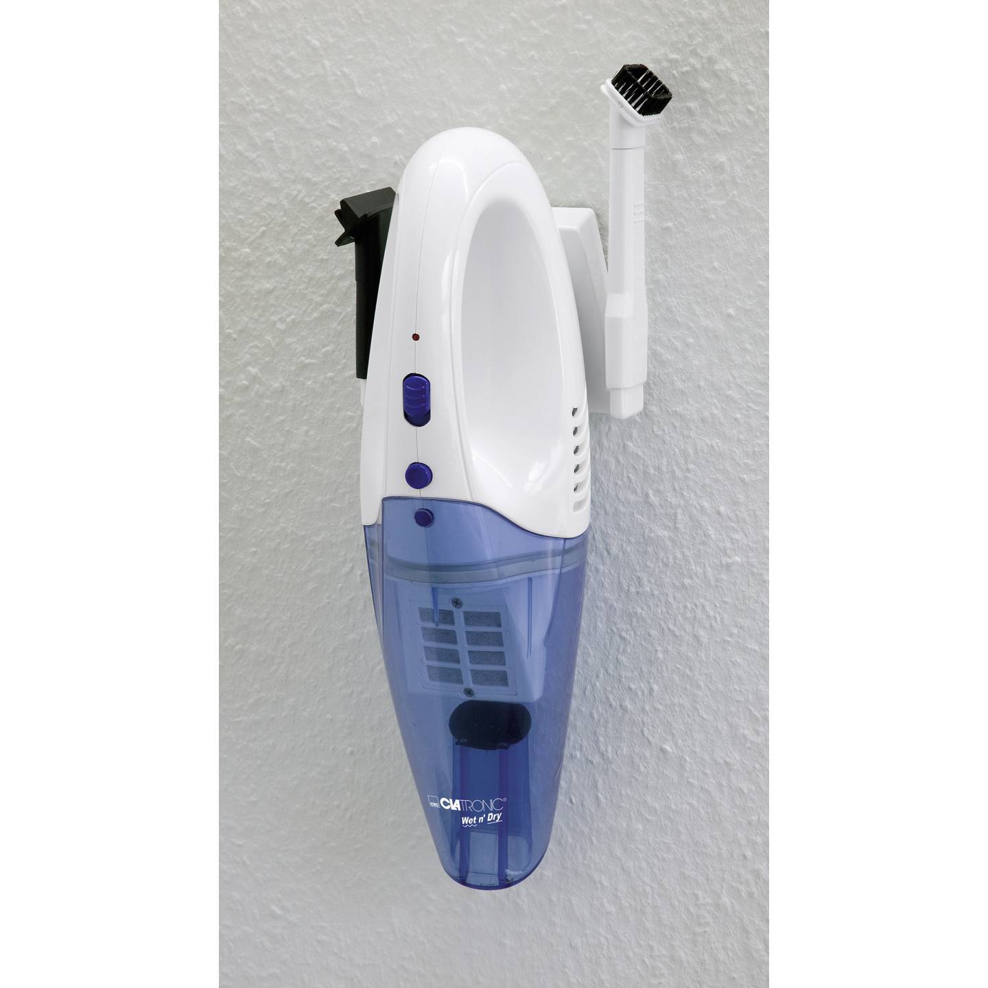 CLATRONIC AKS 828 Akku-Handstaubsauger Nass-/Trockensauger Blau Weiß - 4006160810523