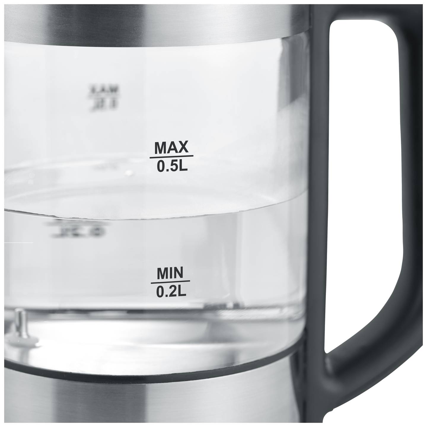 Severin Wasserkocher Teekocher WK 3458 Edelstahl BPA-frei 0,5l schwarz 1100W - 4008146037764