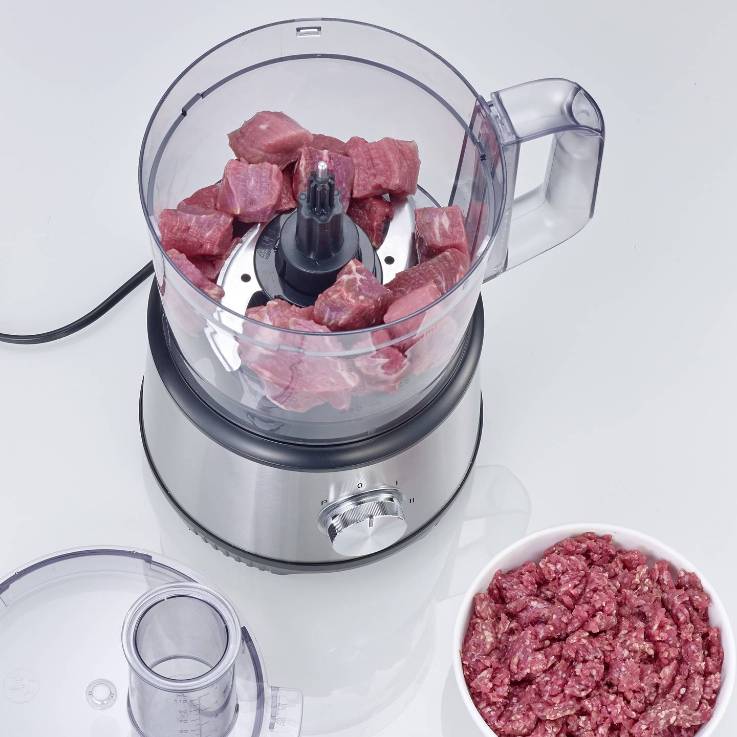 Severin Küchenmaschine Rührmaschine KM 3892 1200W Edelstahl Glas 1,5l Silber - 4008146038099