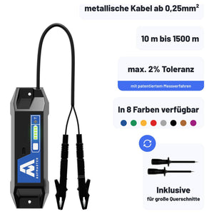 B-Ware HELU Kabellängenmessgerät Aufmaster AM1 Kunststoff 10m bis 1500m IP54 178g