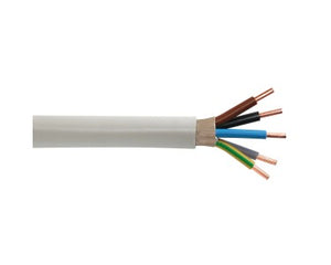 B-Ware Emskabel Mantelleitung NYM-J 5 x 6 mm² Grau Kabel hohe Leitfähigkeit 5m flexibel